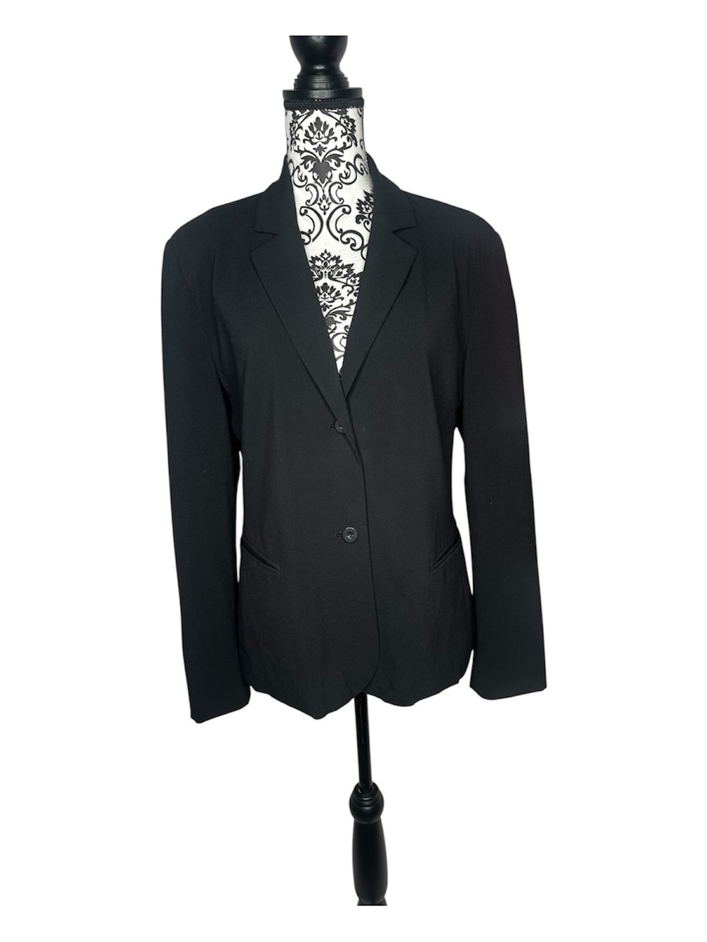 Vintage The Limited Classic Black Tailored Two-Button  Stretch Blazer Size Large